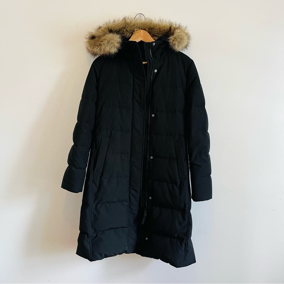 Uniqlo warmest extra long black parka coat like new - Picture 13 of 14